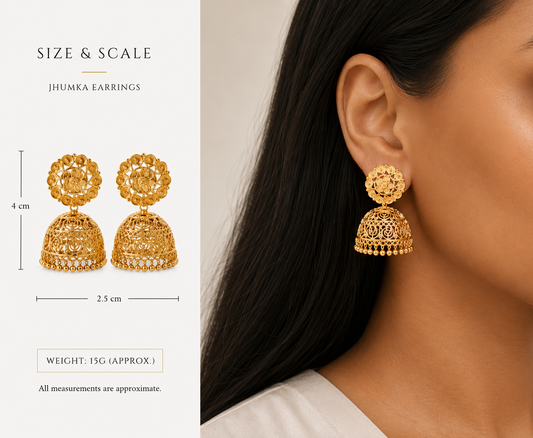 18k Gold Plated Jhumka