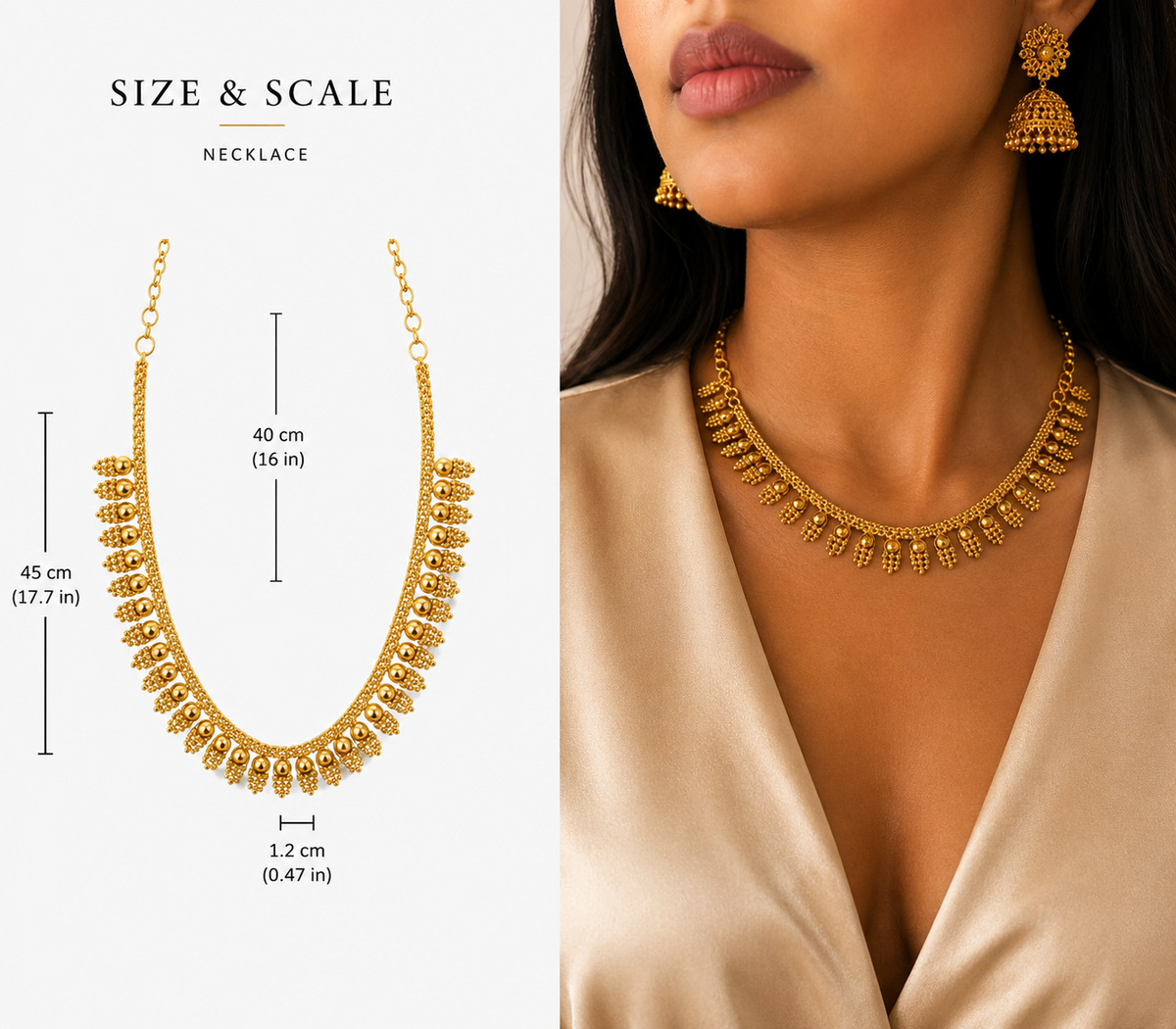 18k Gold Plated Rania Necklace