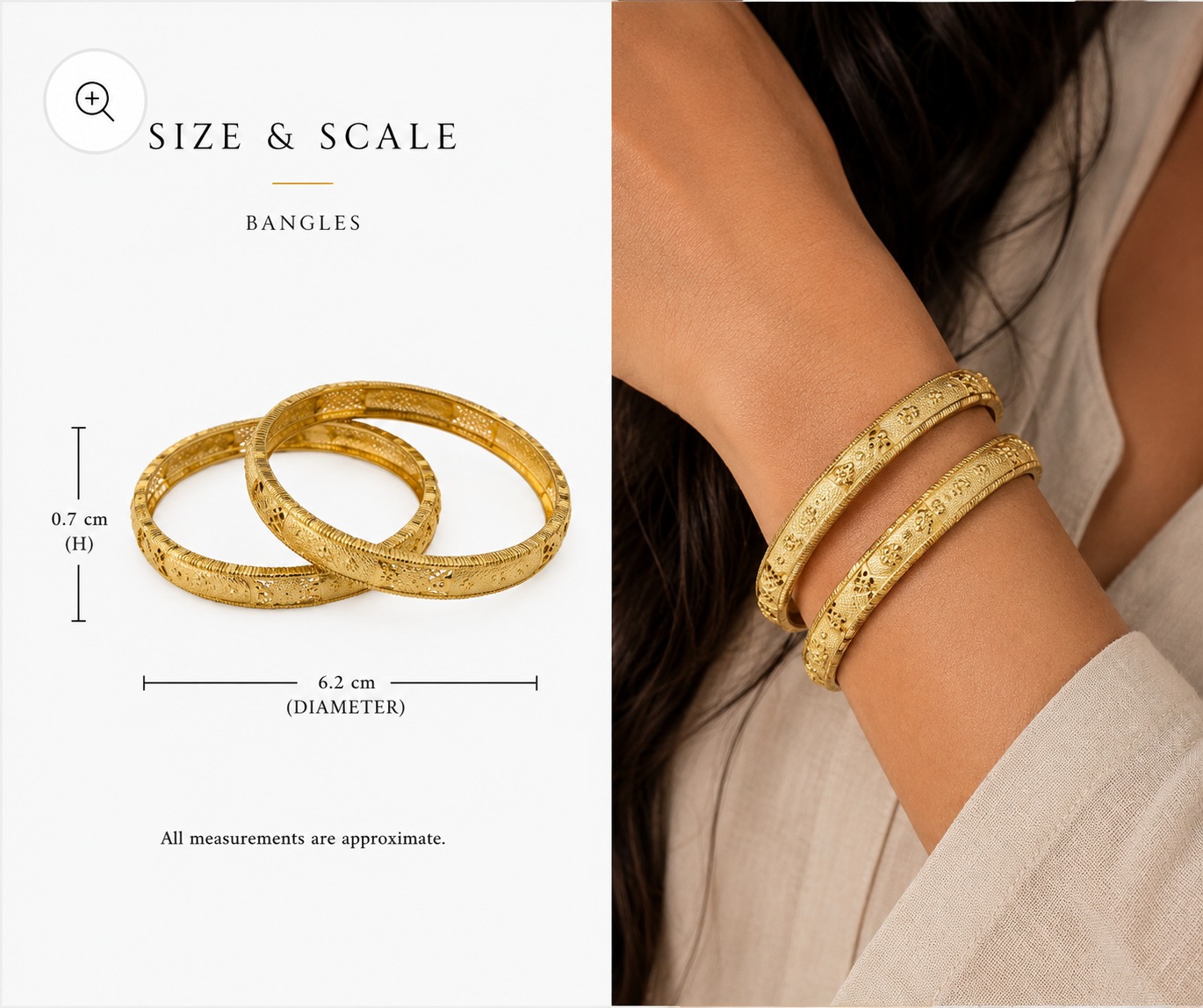 18k Gold Plated Rani Kangan